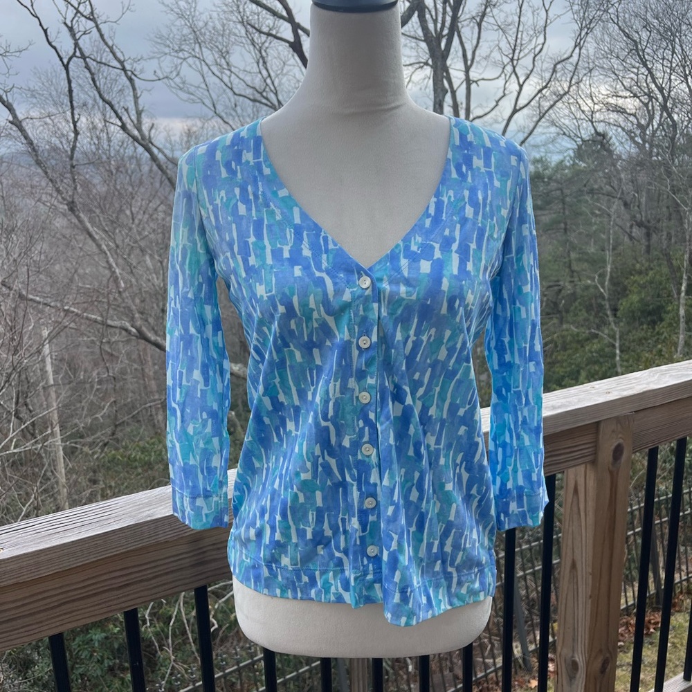 NWT J.Jill Extra Fine Pima Cotton Cardigan
